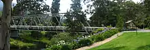 Die Brisbane Bridge über den Yarra in Warburton