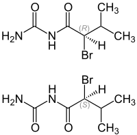 Strukturformel von Bromisoval