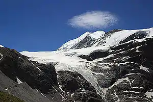 Brunegggletscher von Norden, rechts das Bishorn