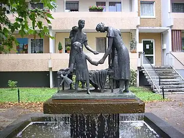 Tuchmacherbrunnen (1984), Katharinenstraße in Zwickau