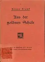 Gedichtband Aus der goldnen Schale, 1905.