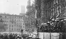 Hitlerputsch auf dem Marienplatz in München