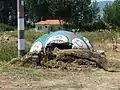 Bemalter Bunker in Pogradec