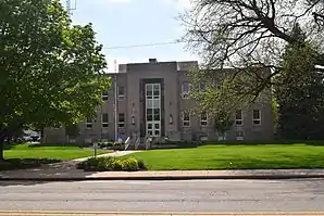 Das Bureau County Courthouse in Princeton, gelistet im NRHP als Teil der Nr. 100001969