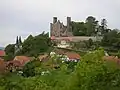 Blick auf die Burg Hanstein