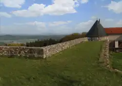 Höchster Punkt des Lutherwegs 1521Blick von der Burg Herzberg nach Thüringen