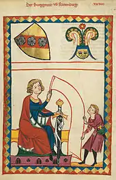 Burggraf von Riedenburg im Codex Manesse