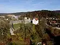 Burgruine mit Peterskapelle (Blick aus Südwesten)