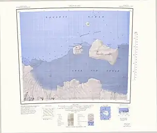 Topografische Karte (1:250.000) mit der Reynolds Strait