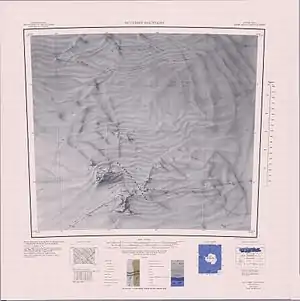 Topographisches Kartenblatt McCuddin Mountains von 1969