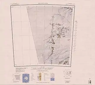 Karte um den Geologists Ranges