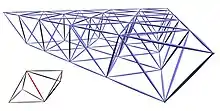 Raumfachwerk aus Tetraedern