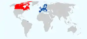 Teilnehmer des Umfassenden Wirtschafts- und Handelsabkommens﻿Kanada﻿Europäische Union und Vereinigtes Königreich