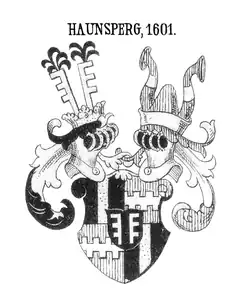 Verbessertes Wappen der Haunsperger von 1601 nach Johann Siebmachers Wappen-Buch