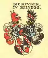 Wappen der Rauber zu Reinegg nach Siebmachers Wappenbuch 1605