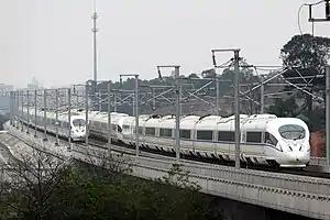 CRH3C auf der Schnellfahrstrecke Wuhan–Guangzhou