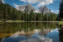 Die Cadini-Gruppe vom Lago d’Antorno