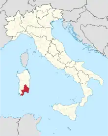 Lage innerhalb Italiens