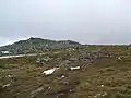 Der felsige Gipfelaufbau des Cairn Bannoch