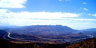 Panorama-Aufnahme des Cajon-Passes