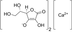 Strukturformel von Calciumascorbat