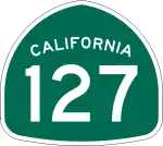 Straßenschild der California State Route 127