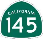 Straßenschild der California State Route 145