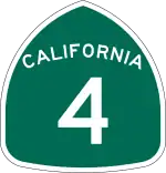 Straßenschild der California State Route 4