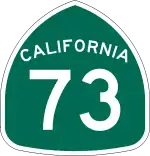 Straßenschild der California State Route 73