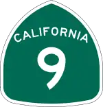 Straßenschild der California State Route 9