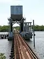 Die Klappbrücke über den Caloosahatchee River, Juli 2008