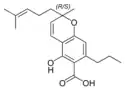 Strukturformel Cannabichromevarinsäure A