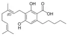 Strukturformel Cannabigerolsäure A