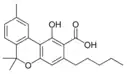 Strukturformel Cannabinolsäure A