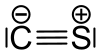 Strukturformel von Kohlenstoffmonosulfid