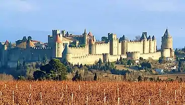 Carcassonne, Frankreich: Wallanlage des Hochmittelalters