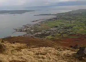 Carlingford von Slieve Foy aus gesehen