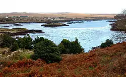 Blick über die Clynagh Bay auf Casla