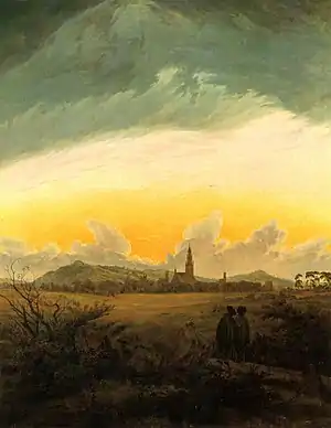 Caspar David Friedrich: Neubrandenburg im Morgennebel (1816/17)