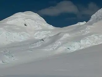 Blick vom Wörner Gap auf den Catalunyan Saddle