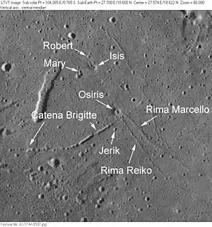 Robert und Umgebung (Aufnahme Apollo 17)