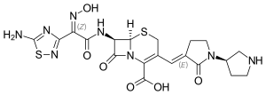 Strukturformel von Ceftobiprol