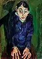 Chaim Soutine:Die Verrückte, um 1919, Privatsammlung