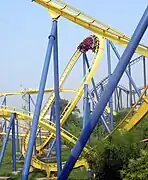 Inclined Loop bei Chang in Six Flags Kentucky Kingdom