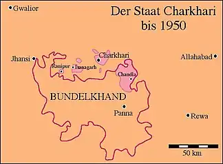 Fürstenstaat Charkhari (vor 1950)