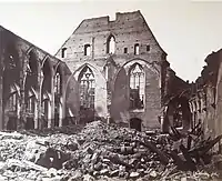 Ruine der Dominikaner-Kirche (Temple Neuf) in Straßburg, 1870