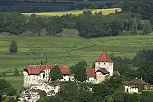 Blick zur Gesamtanlage von Osten