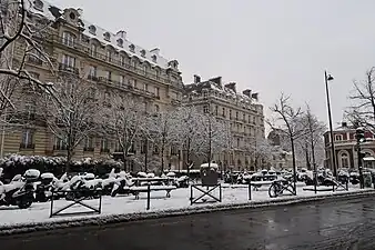 Die Chaussée im Schnee