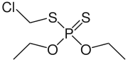 Strukturformel von Chlormephos