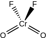 Strukturformel von Chromylfluorid